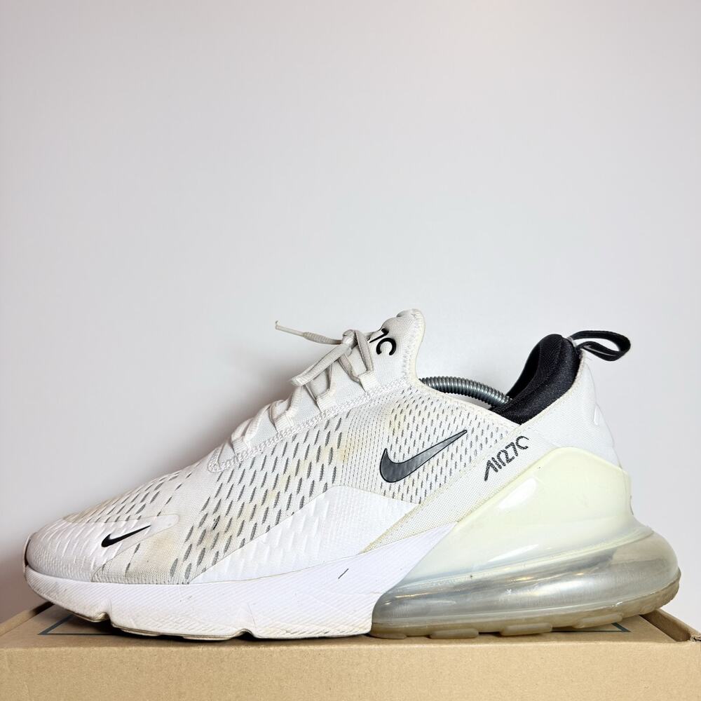 Nike Air Max 270 White Black Oreo Men's Size 13 Athletic Running Shoes Sneaker